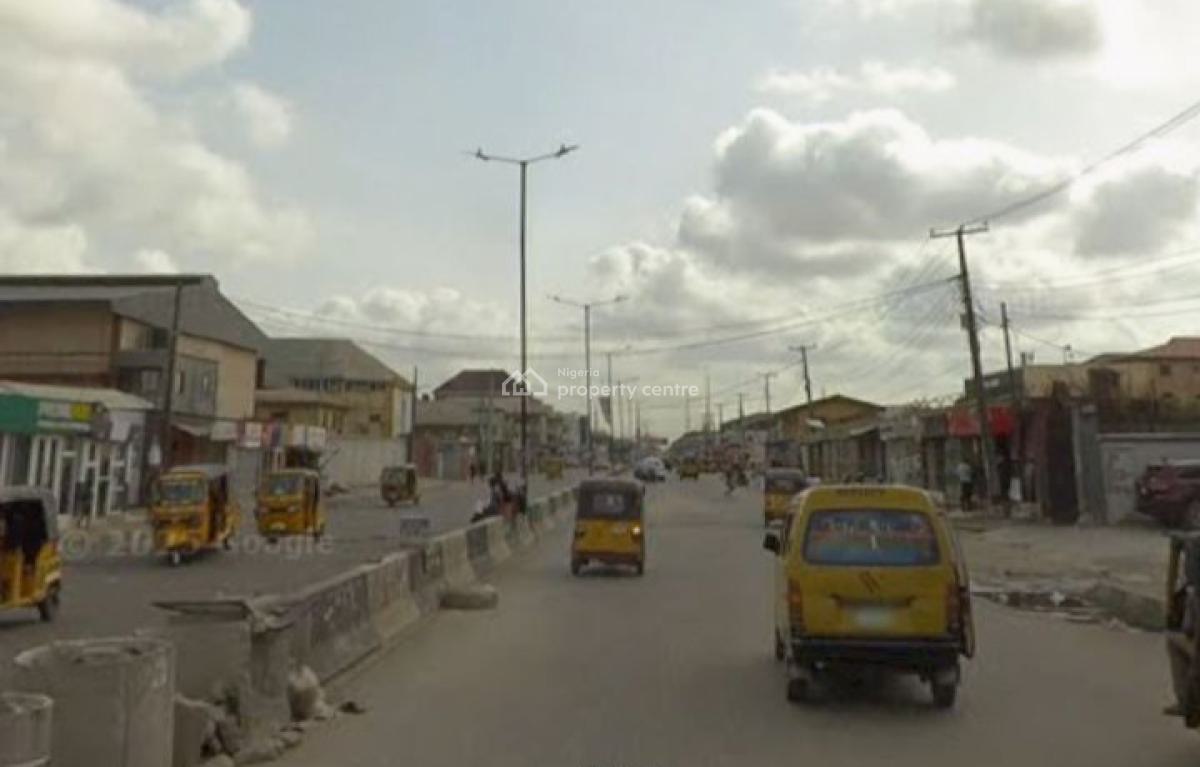 Land Measuring 2 Plots (back to Back), Directly Facing Ago Palace Way, Okota, Isolo, Lagos, Commercial Land for Sale