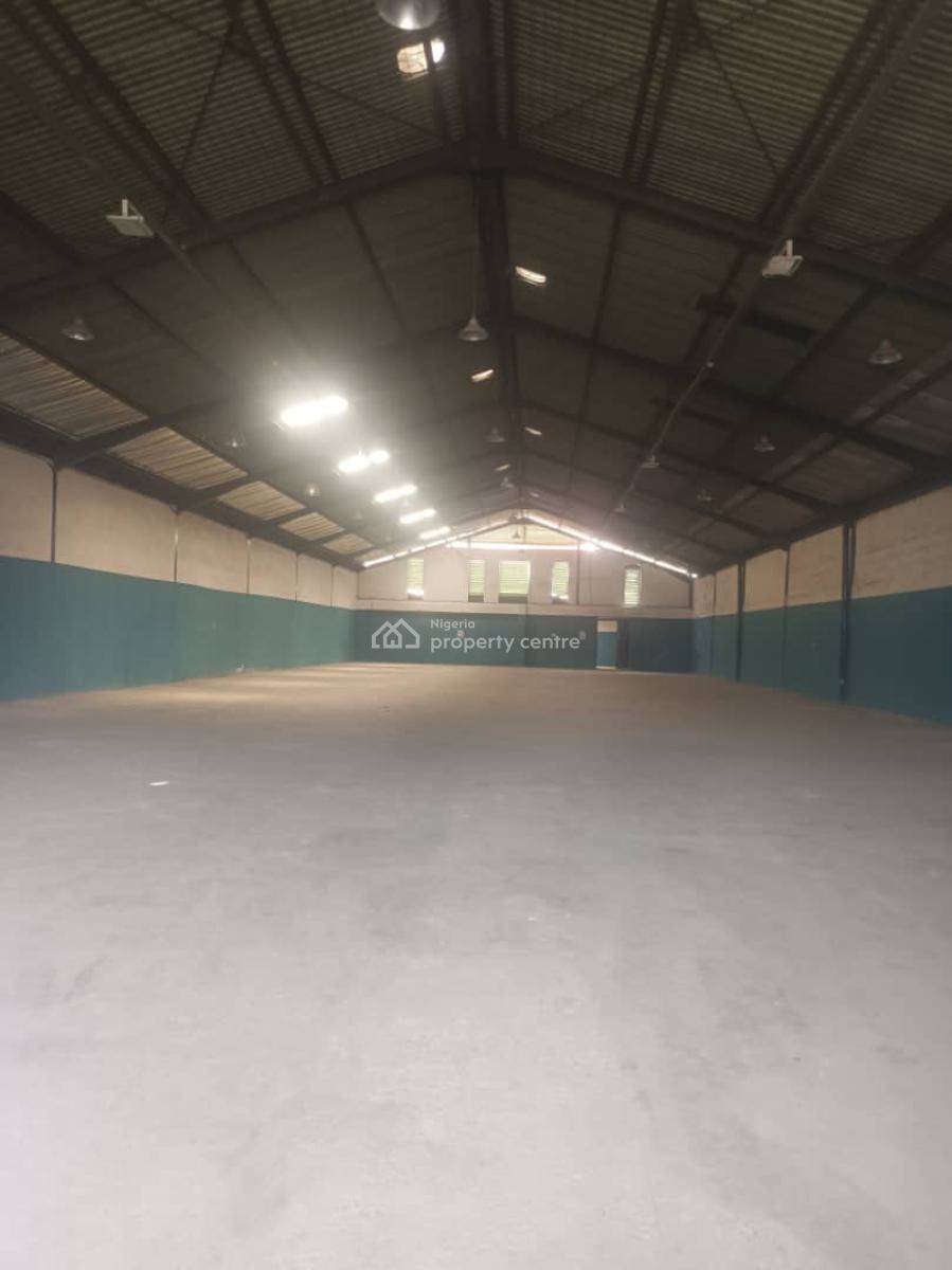 1,000 Sqm Warehouse Self Compound with Offices for Storage & Manufactu, Ikeja, Lagos, Warehouse for Rent