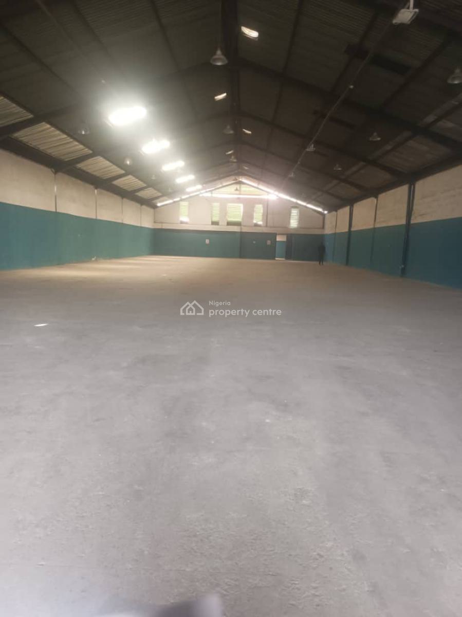 1,000 Sqm Warehouse Self Compound with Offices for Storage & Manufactu, Ikeja, Lagos, Warehouse for Rent