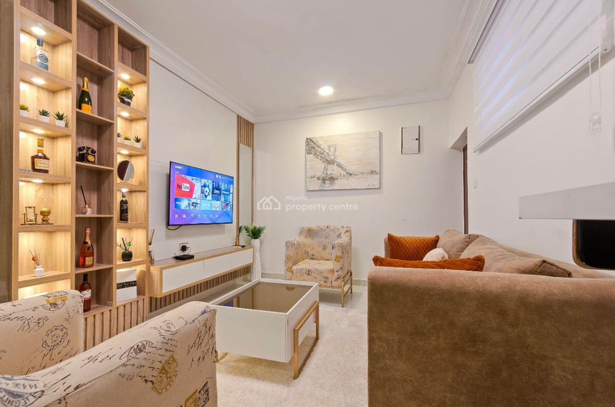 Luxury & Exquisitely Finished 1 Bedroom Apartment with Private Cinema, on Chevron Drive, Lekki Phase 2, Lekki, Lagos, Mini Flat (room and Parlour) Short Let