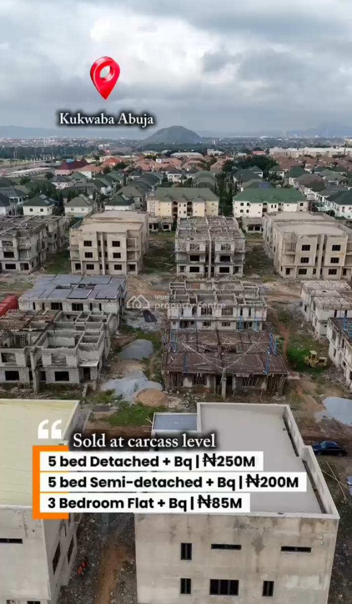 5 Bedrooms Detached Duplex + Bq, Kukwaba, Abuja, Detached Duplex for Sale