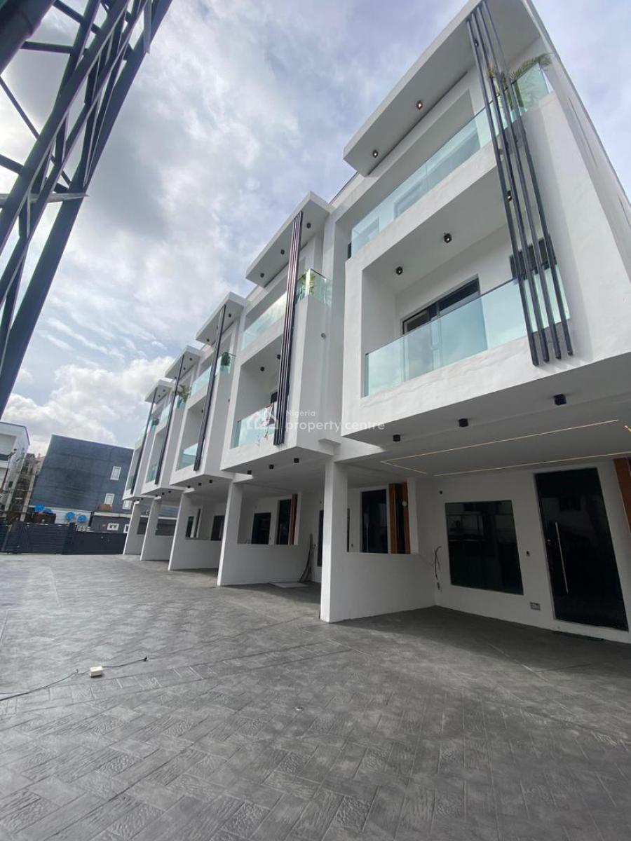 5 Units of 4 Bedroom Terraced Duplex with Bq, Pool in a Secure Estate, Osapa London, Lekki, Lagos, Terraced Duplex for Sale