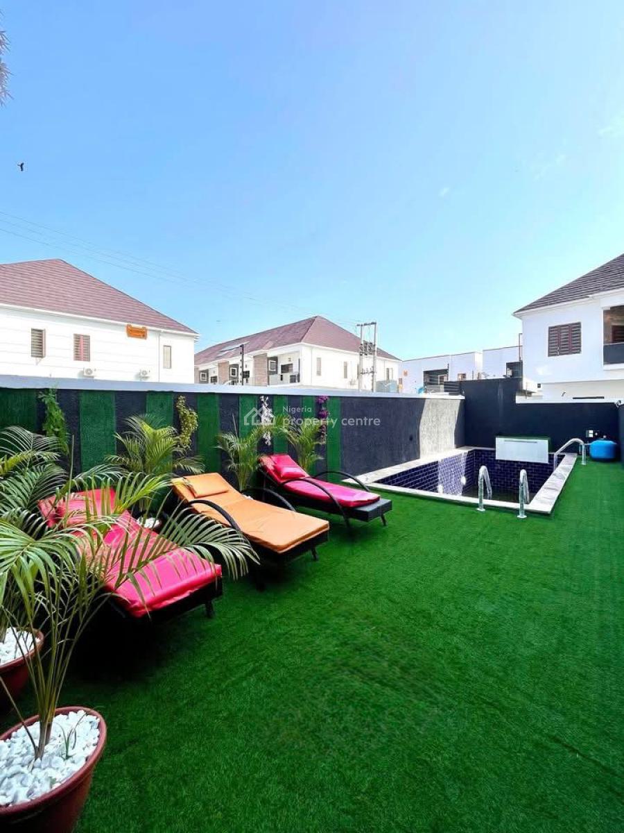 Luxury 4-bedroom Semi-detached Triplex with Bq & Swimming Pool, Orchid Road, Lekki, Lagos, Semi-detached Duplex for Sale