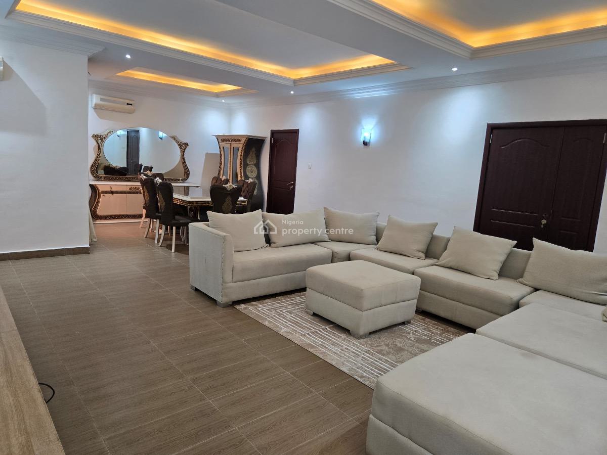 Clean and Spacious Four Bedrooms Furnished Terrace Duplex with Bq, Jabi Near Shop Rite., Jabi, Abuja, Terraced Duplex for Rent