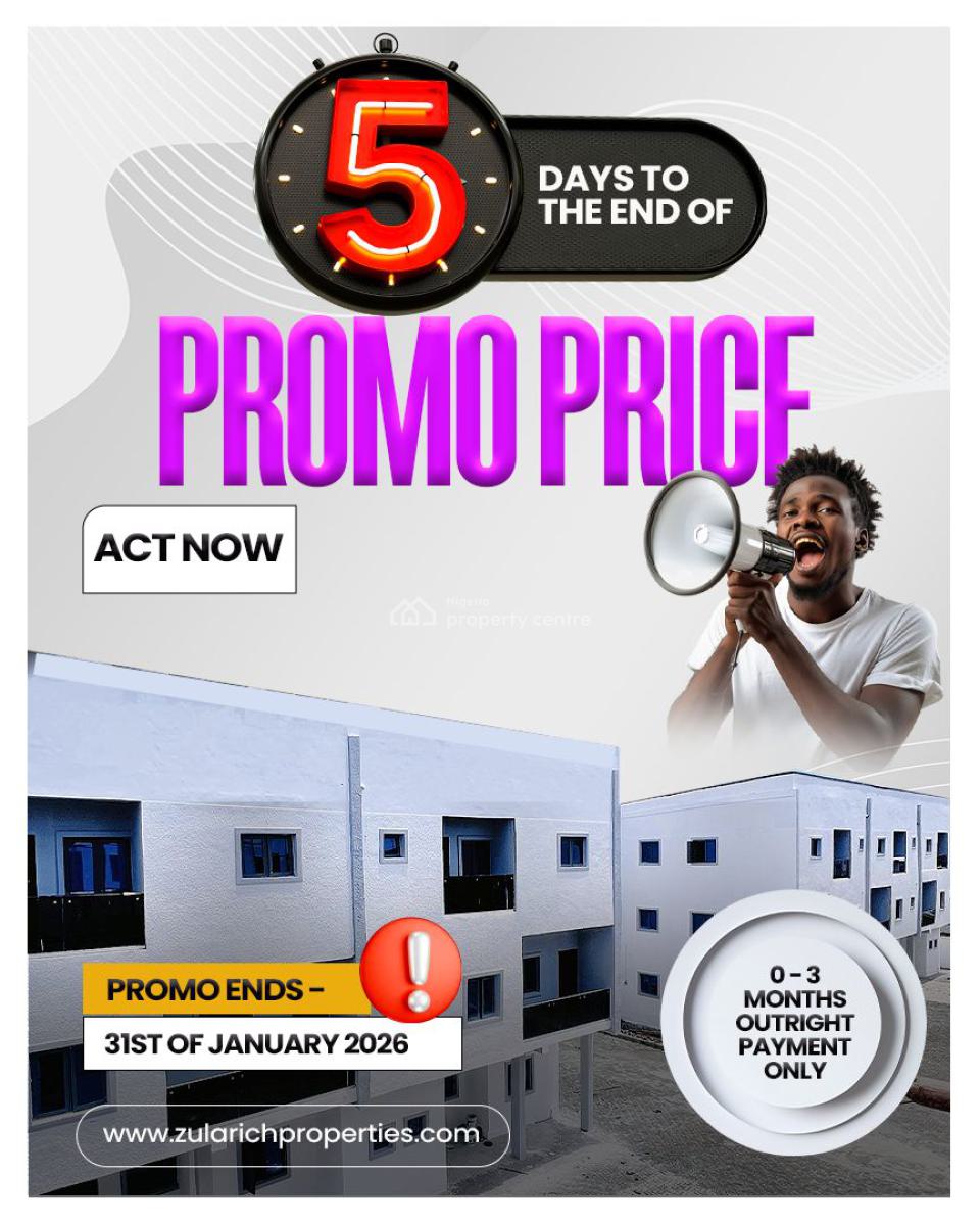 New Year Promo Luxury  Duplex [pay & Pack in] 2 Bedroom Apartment, By Biggest Shoprite Road, Sangotedo, Ajah, Lagos, House for Sale