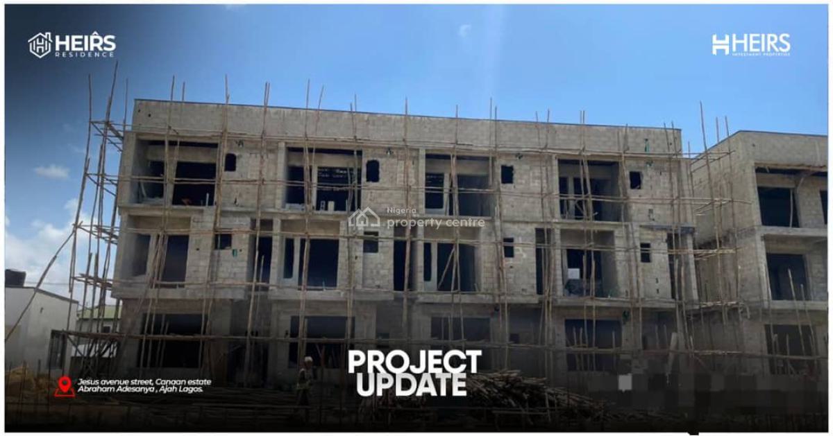 5 Bedroom Terrace Duplex with Bq and Solar , in a Serene Environment, Affordable 5 Bedroom with C of O and Solar , Abraham Adesanya, Ajah, Ajah, Lagos, Terraced Duplex for Sale