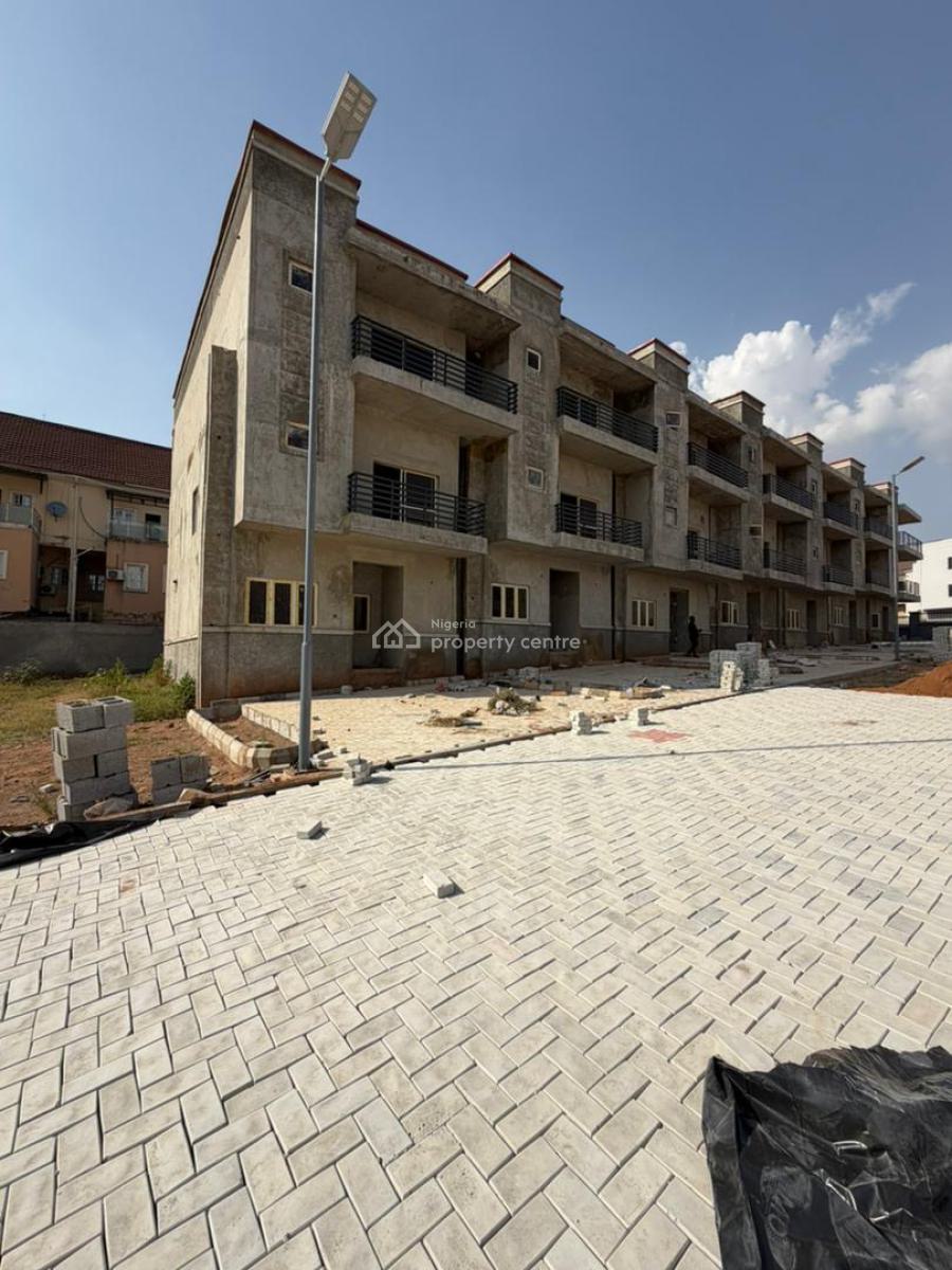 4 Bedroom Carcass in an Estate at Lifecamp, Sale/gwarimpa 1, Life Camp, Abuja, Terraced Duplex for Sale
