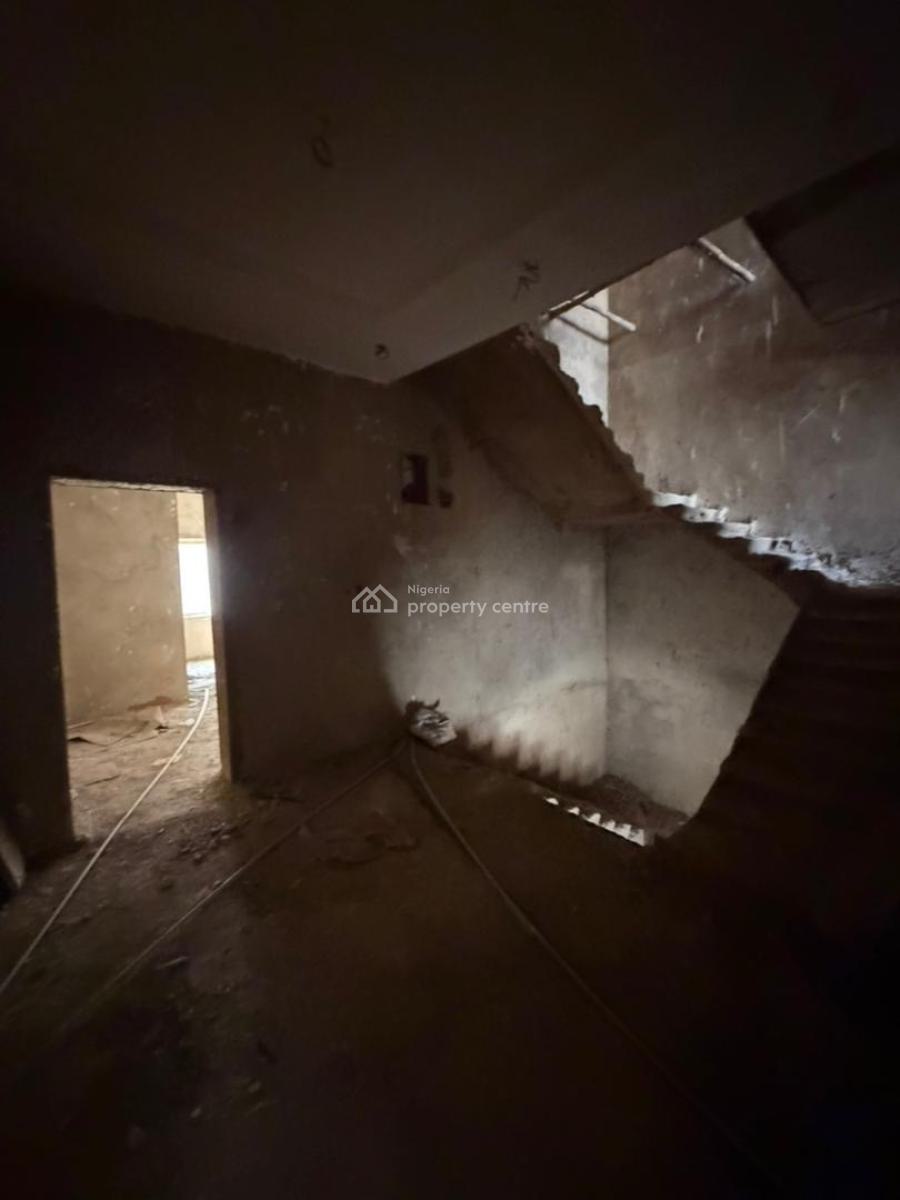 4 Bedroom Carcass in an Estate at Lifecamp, Sale/gwarimpa 1, Life Camp, Abuja, Terraced Duplex for Sale