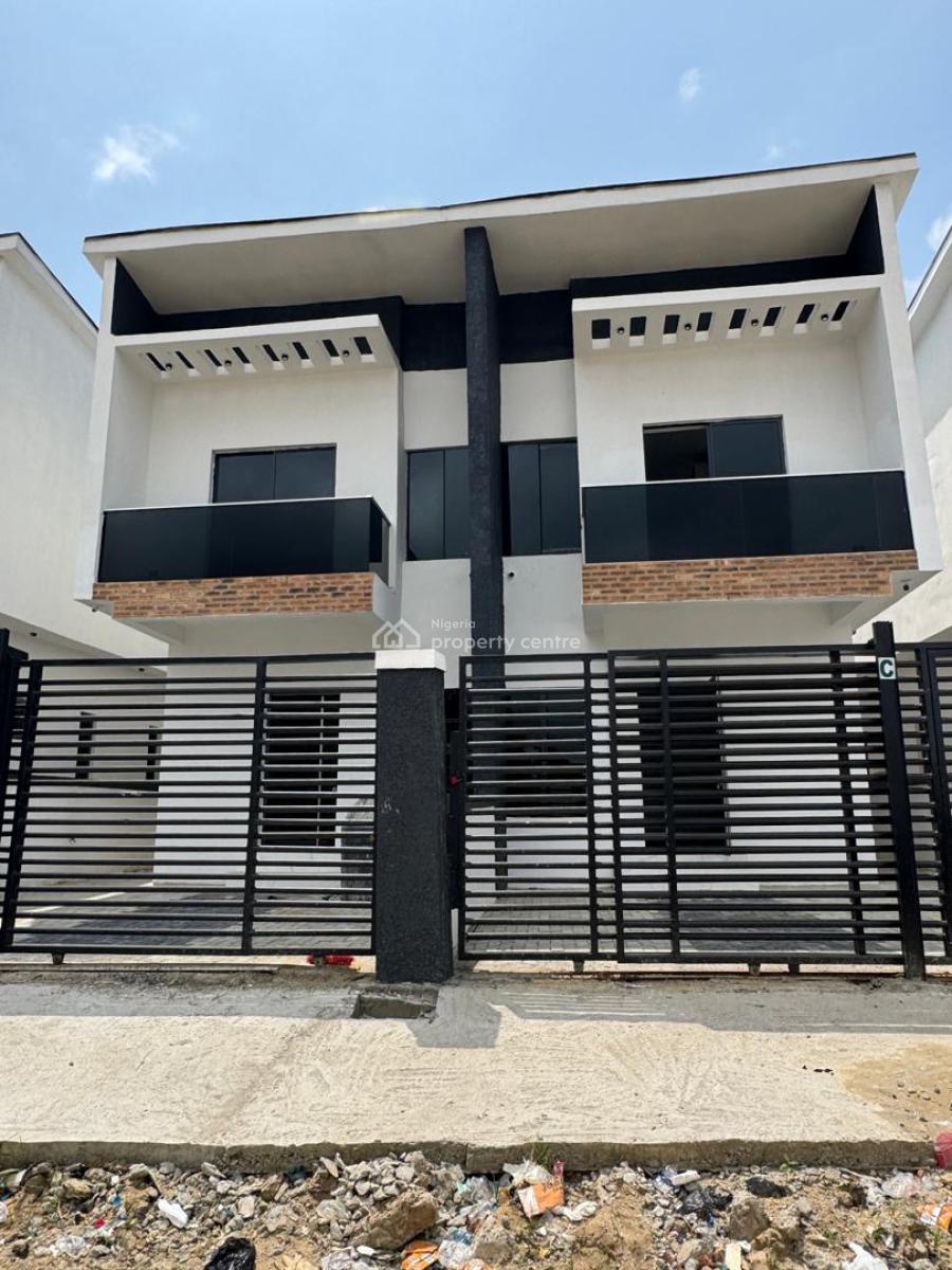 Brand New 4 Bedroom Semi-detached Duplex with a Bq, Abraham Adesanya Ajah Lagos, Ajah, Lagos, Semi-detached Duplex for Sale