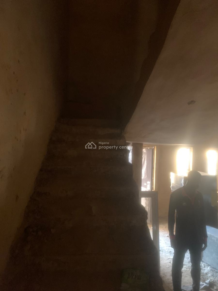 Exquisite 4 Bedroom Semi Finished Terrace in an Estate, Close to Nizamiye Hospital, Idu Industrial, Abuja, Terraced Duplex for Sale