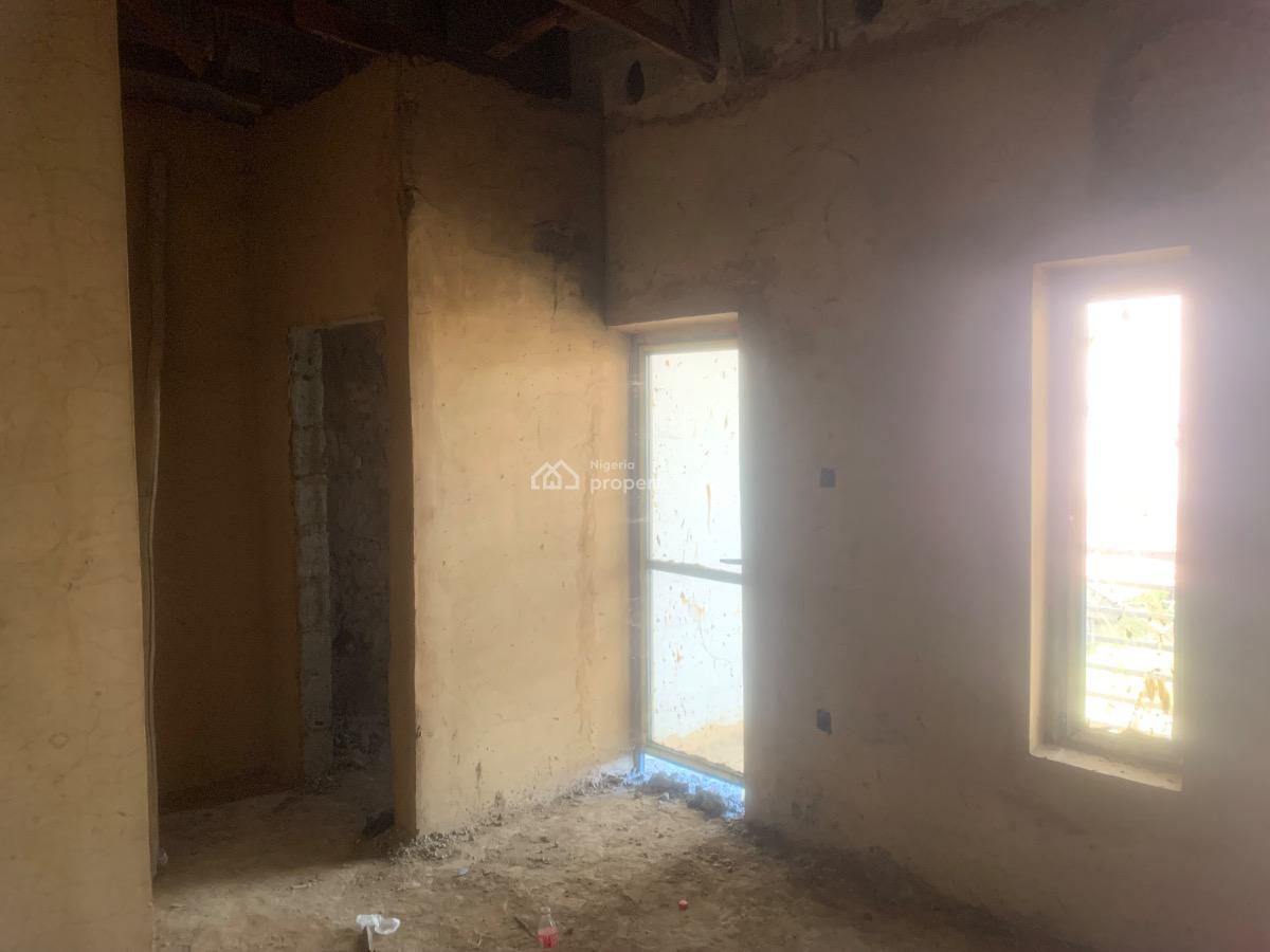 Exquisite 4 Bedroom Semi Finished Terrace in an Estate, Close to Nizamiye Hospital, Idu Industrial, Abuja, Terraced Duplex for Sale