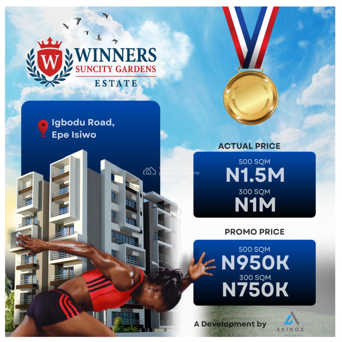 Affordable Land in a Prime Location Both for Commercial Purpose, Winners Suncity Gardens Located Along Igbodu Road, Epe Isiwo, Ijebu East, Ogun, Commercial Land for Sale