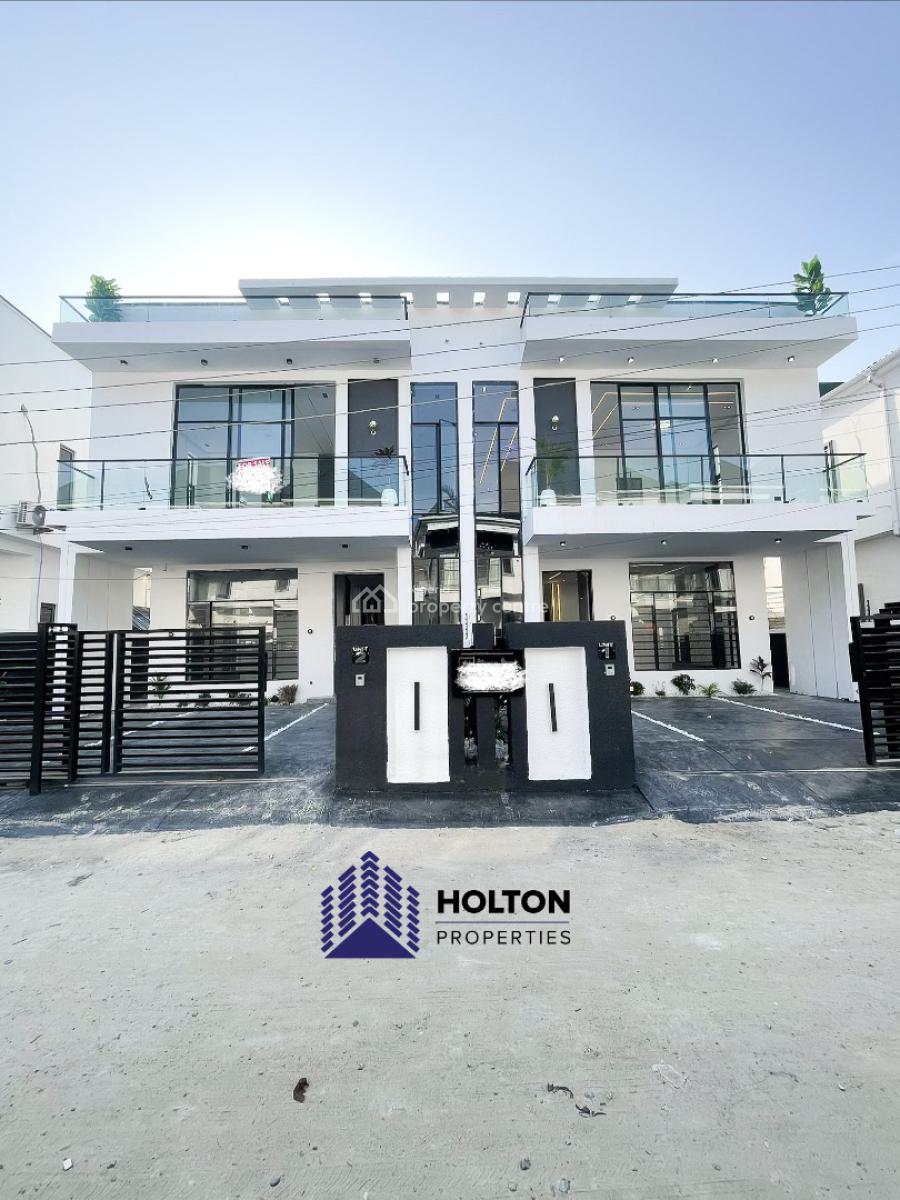 Brand New 4 Bedrooms Semi-detached Duplex with Bq, Ikota, Lekki, Lagos, Semi-detached Duplex for Sale