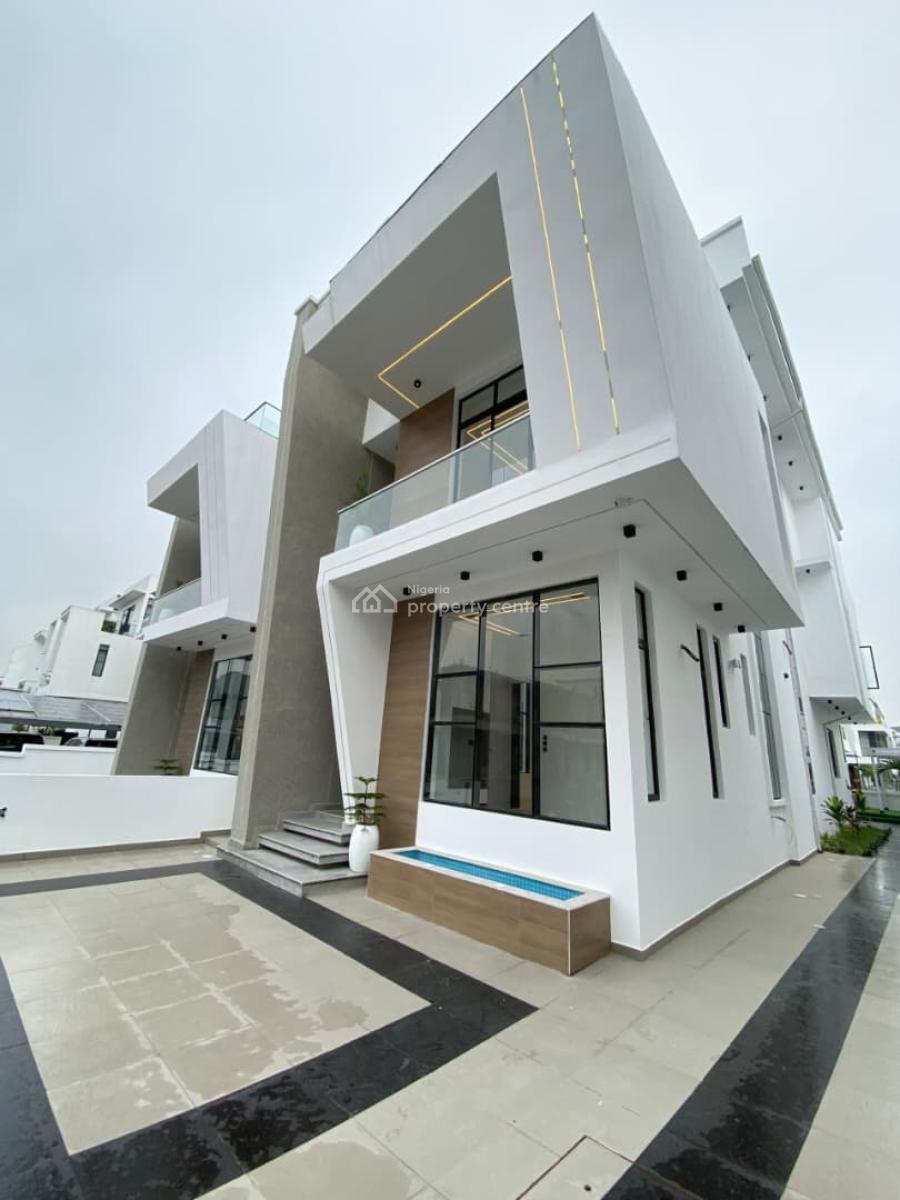 Brand New 5 Bedrooms Fully Detached Duplex, Pool, Cinema, Rooftop Terrace, Osapa, Lekki, Lagos, Detached Duplex for Sale