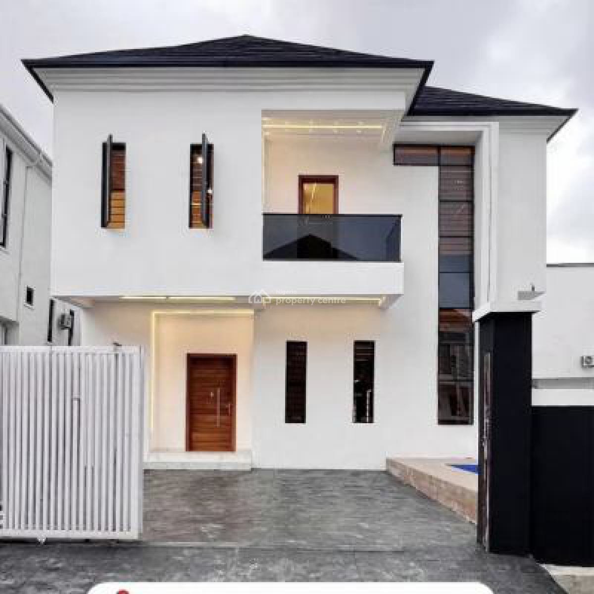 Brand New 5 Bedroom Fully Detached Duplex with Bq, Swimming Pool, Lekki Palm City Estate, Ajah, Lagos, Detached Duplex for Sale