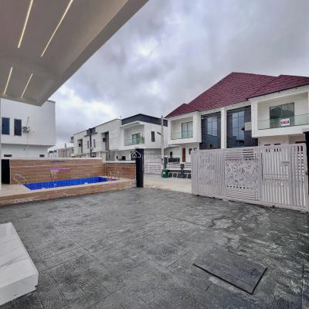 Brand New 5 Bedroom Fully Detached Duplex with Bq, Swimming Pool, Lekki Palm City Estate, Ajah, Lagos, Detached Duplex for Sale