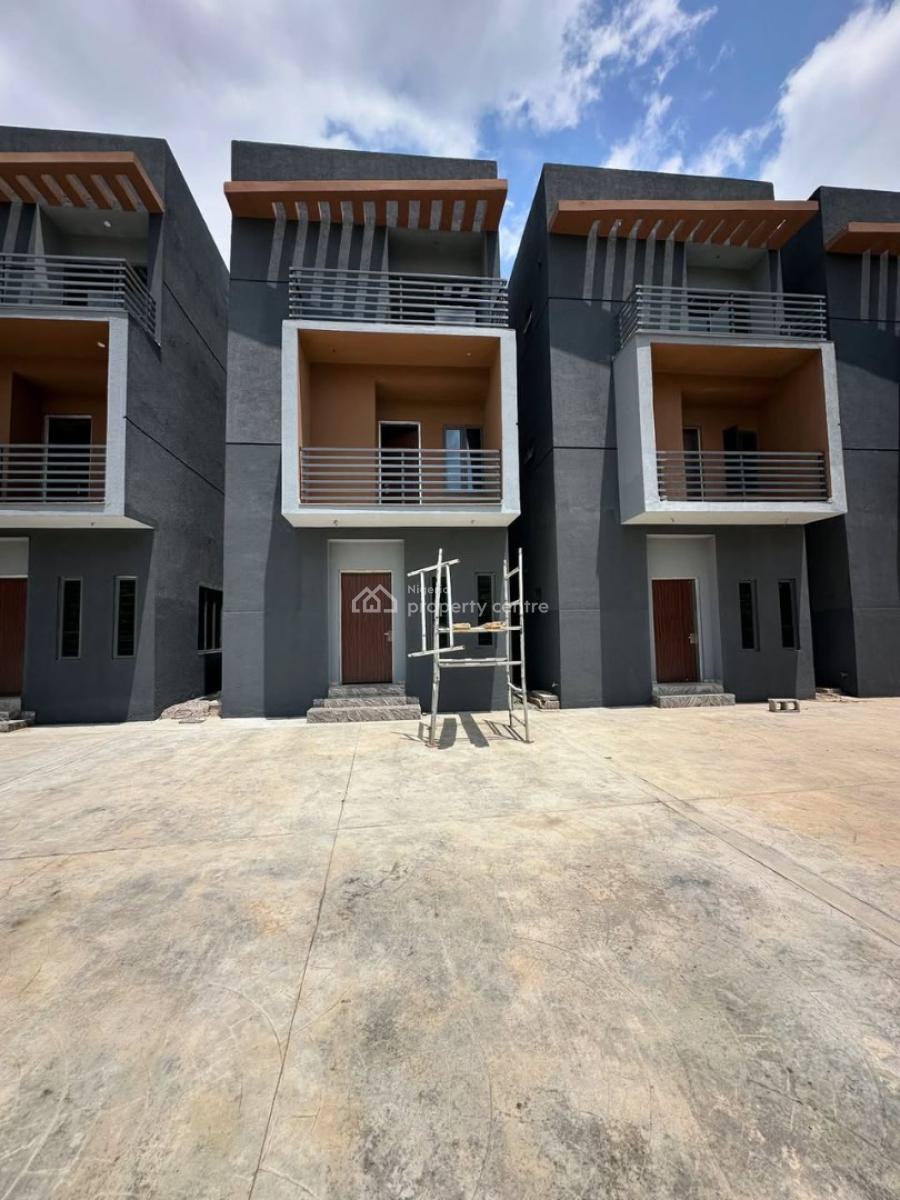 Brand New 4-bedroom Terrace Duplex with 2 Family Lounges & Bq, Jabi, Abuja, Terraced Duplex for Sale