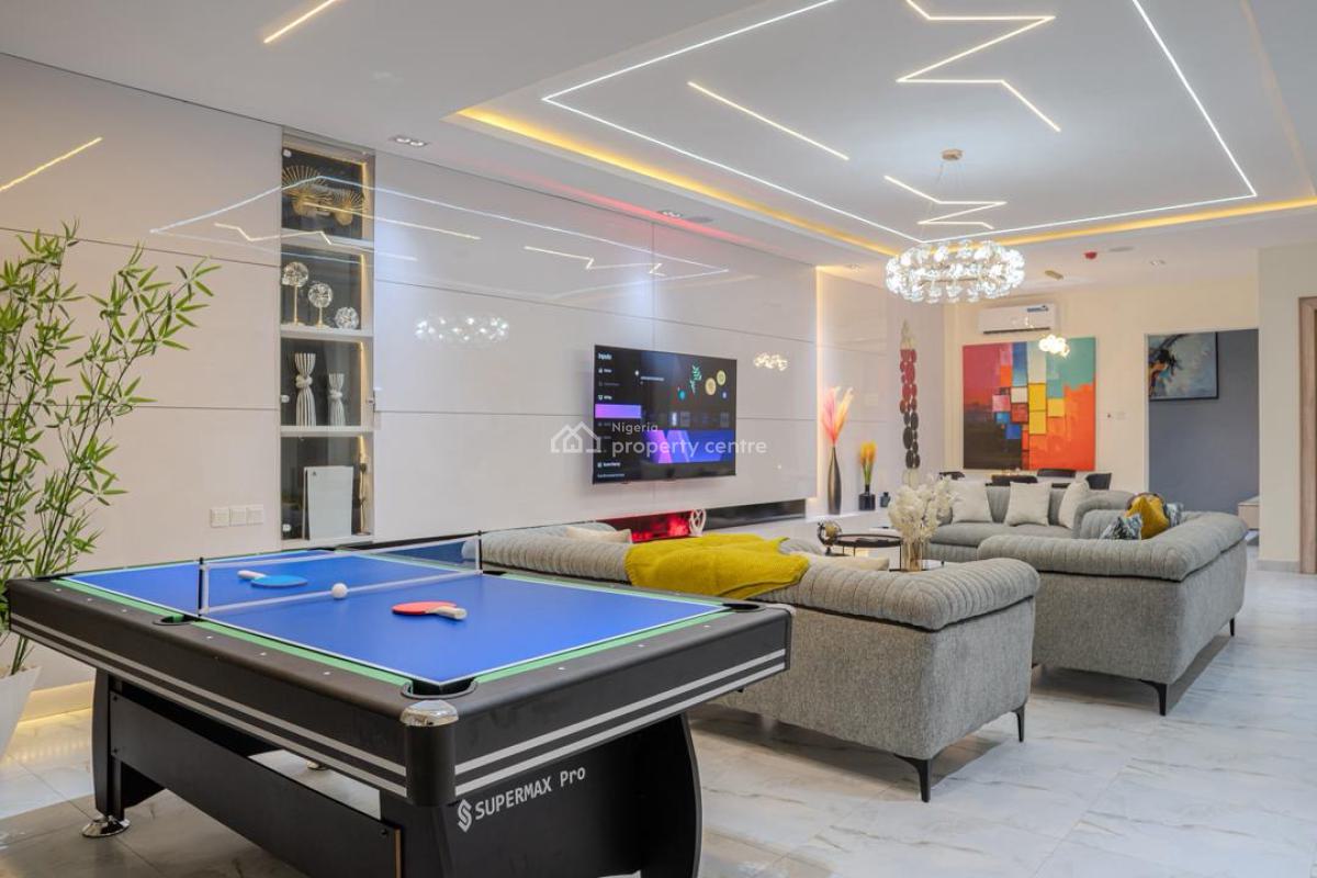 Oceanview 2 Bed Penthouse with Snooker Board, Pool and Ps5 on Request, Victoria Island (vi), Lagos, Flat / Apartment Short Let