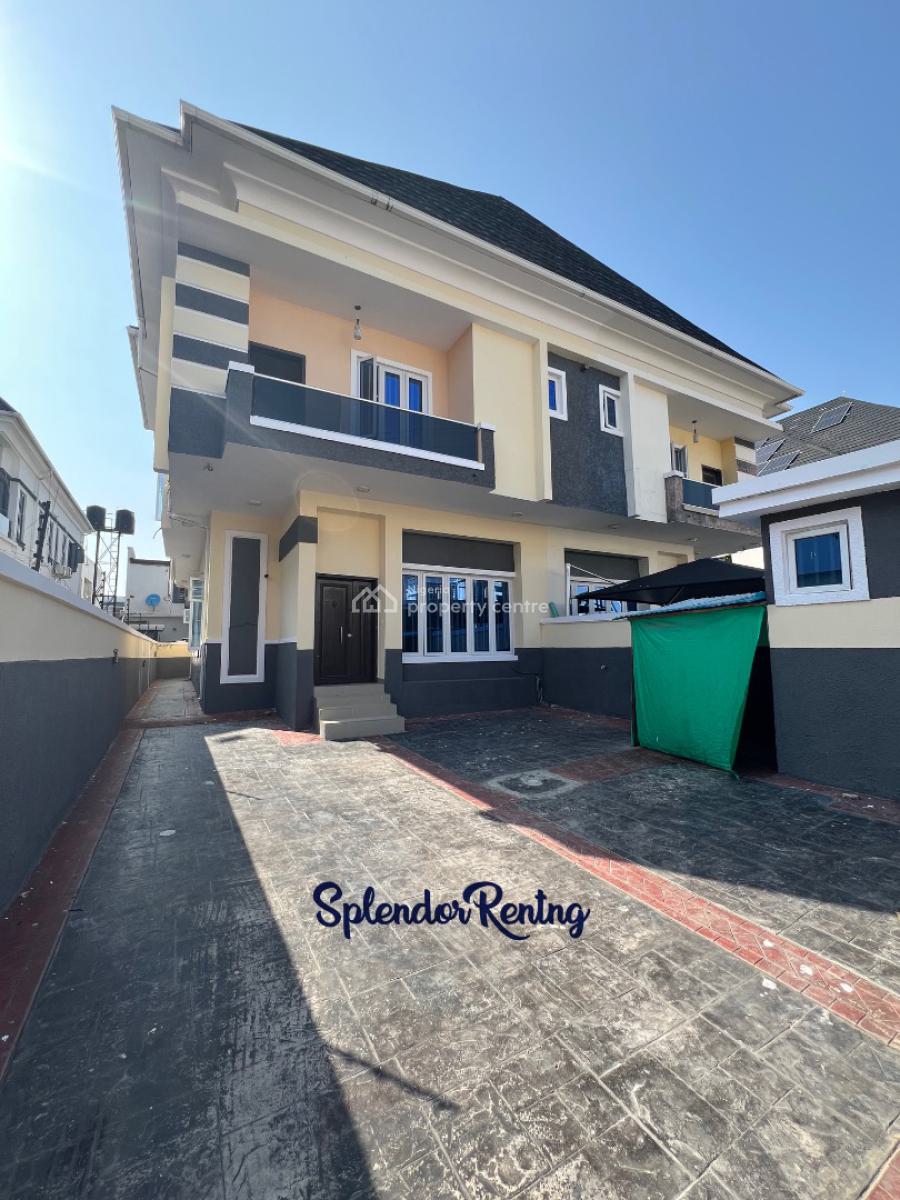Spacious 4 Bedroom Semi Detached Duplex with a Bq., Chevron, Lekki, Lagos, Semi-detached Duplex for Rent