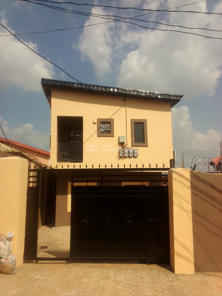 Newly Built Luxury Ground Floor 2bedroom Flat with P.o.p, in a Close at Balogun, Iju-ishaga, Agege, Lagos, Flat / Apartment for Rent
