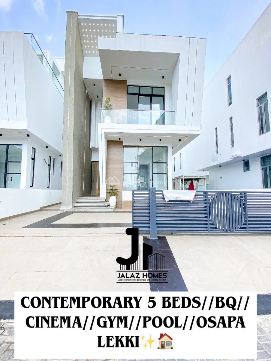 Contemporary 5 Bedroom Detached Duplex, Osapa, Lekki, Lagos, House for Sale
