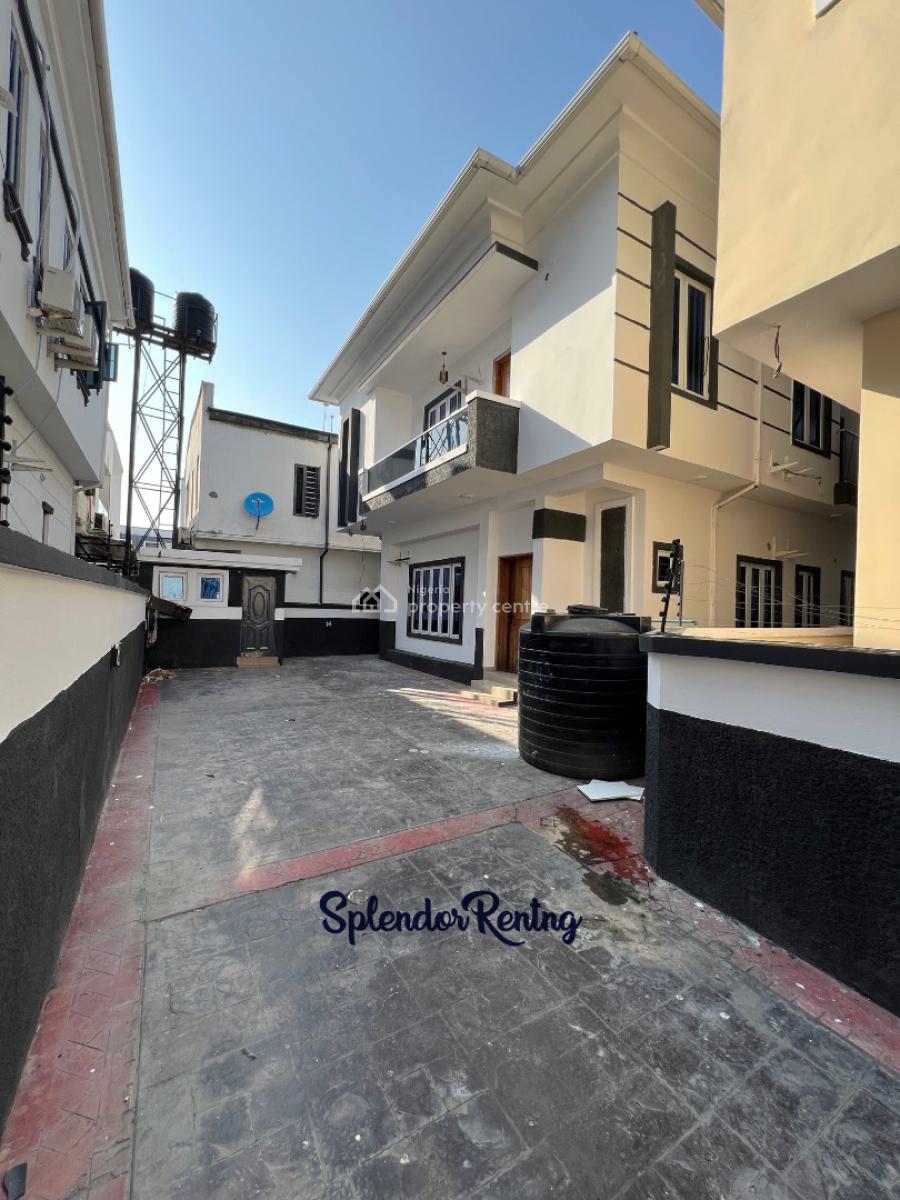Spacious 4 Bedroom Fully Detached Duplex with a Bq, Chevron, Lekki, Lagos, Detached Duplex for Rent