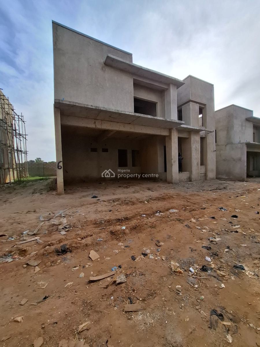 Carcass :standard 5 Bedroom Detached Duplex, Mabushi, Abuja, Detached Duplex for Sale