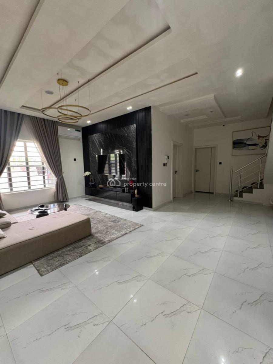 Luxury 4 Bedroom Semi Detached House with Bq, Solar, Washing Machine, Chevron, Lekki, Lagos, Semi-detached Duplex for Rent