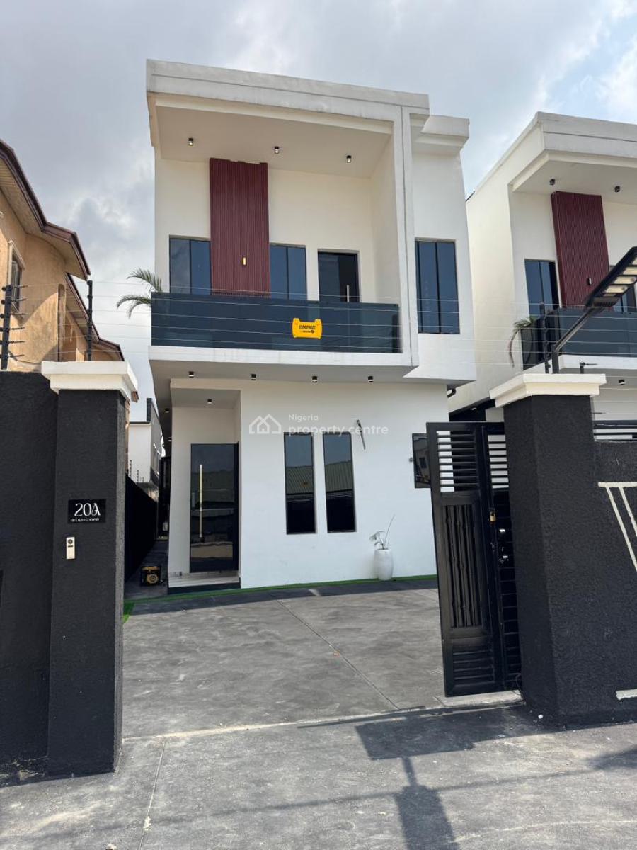 Spacious 5 Bedroom  Duplex with a Bq, Pool, Agungi Chevron Axis Lekki, Agungi, Lekki, Lagos, Detached Duplex for Sale
