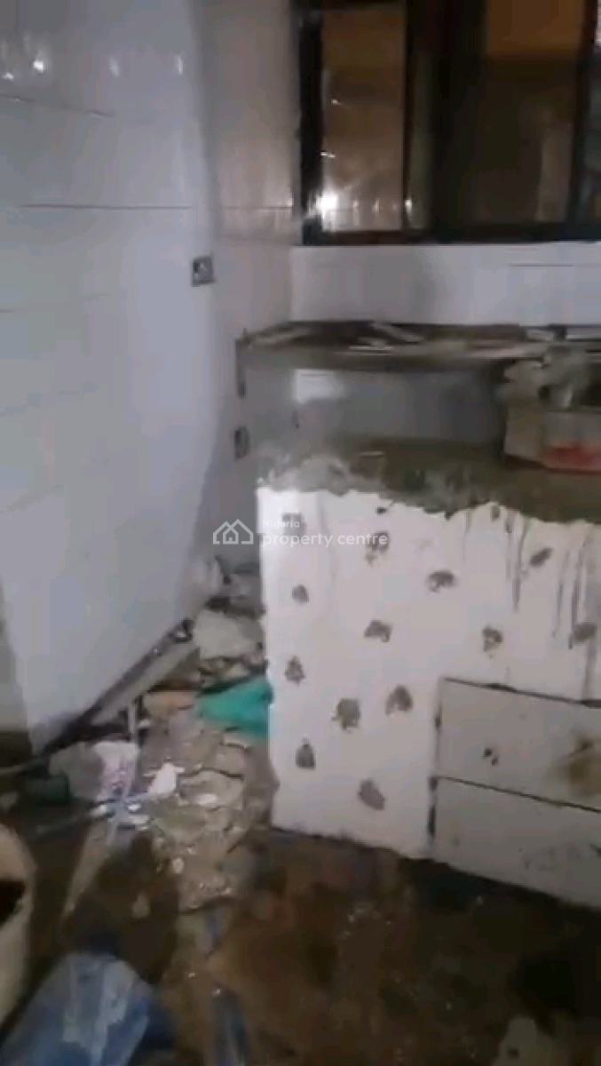 Newly Built Spacious Studio Apartment All Tilled Pop Kitchen Cabinet, Soluyi, Gbagada, Lagos, Self Contain (single Rooms) for Rent