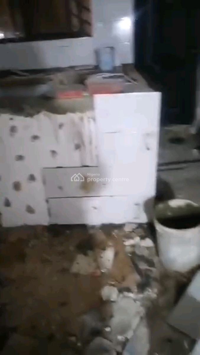 Newly Built Spacious Studio Apartment All Tilled Pop Kitchen Cabinet, Soluyi, Gbagada, Lagos, Self Contain (single Rooms) for Rent