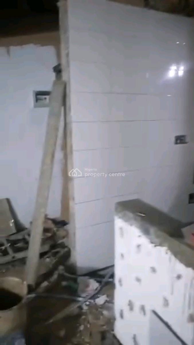 Newly Built Spacious Studio Apartment All Tilled Pop Kitchen Cabinet, Soluyi, Gbagada, Lagos, Self Contain (single Rooms) for Rent