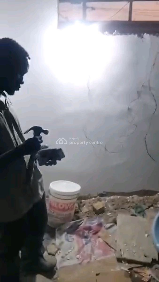 Newly Built Spacious Studio Apartment All Tilled Pop Kitchen Cabinet, Soluyi, Gbagada, Lagos, Self Contain (single Rooms) for Rent