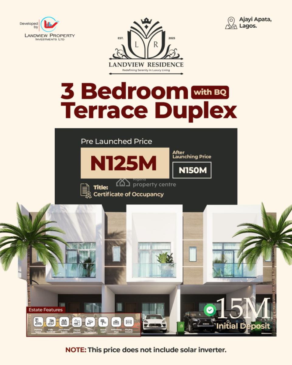 2 Bedroom Terrace with Bq* -- ₦110m (pre-launch)  ₦130m (after Launc, ✨ 4 Bedroom Fully Detached with Bq* – ₦175m (pre-launch) |, Sangotedo, Ajah, Lagos, Detached Duplex for Sale