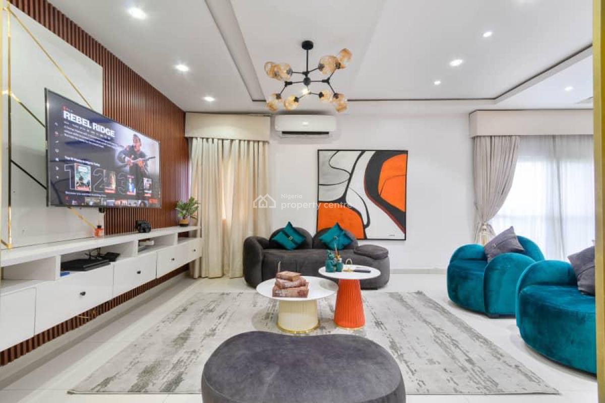 Furnished 4 Bedroom Terrace Duplex with Swimming Poo, Ikate Elegushi, Lekki, Lagos, Terraced Duplex for Rent