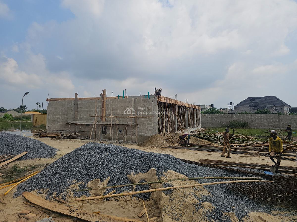 Off Plan 3 Bedrooms Semi-detached House with Bq, Ajayi Apata Estate, Sangotedo, Ajah, Lagos, Semi-detached Duplex for Sale