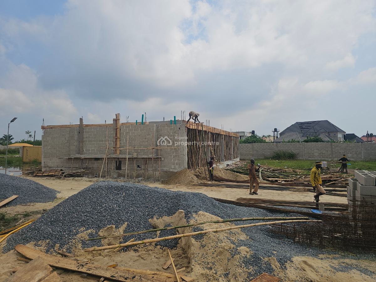 Off Plan 3 Bedrooms Semi-detached House with Bq, Ajayi Apata Estate, Sangotedo, Ajah, Lagos, Semi-detached Duplex for Sale