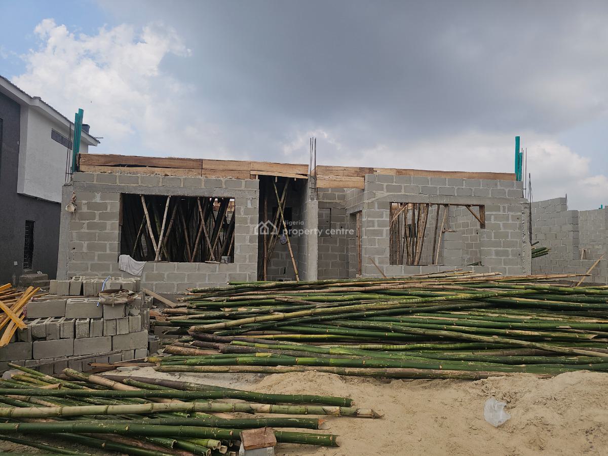 Off Plan 3 Bedrooms Semi-detached House with Bq, Ajayi Apata Estate, Sangotedo, Ajah, Lagos, Semi-detached Duplex for Sale