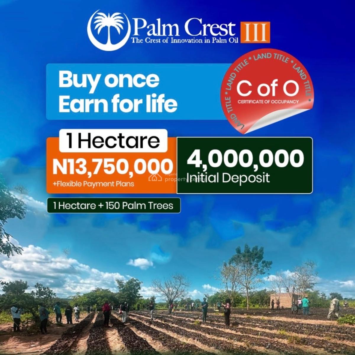 Own a Palm Oil Farm with a C of O Without Lifting a Finger, Palm Crest Phase 3, Olugbade Village, Along Iseyin-okeho Road, Iseyin,, Iseyin, Oyo, Commercial Land for Sale