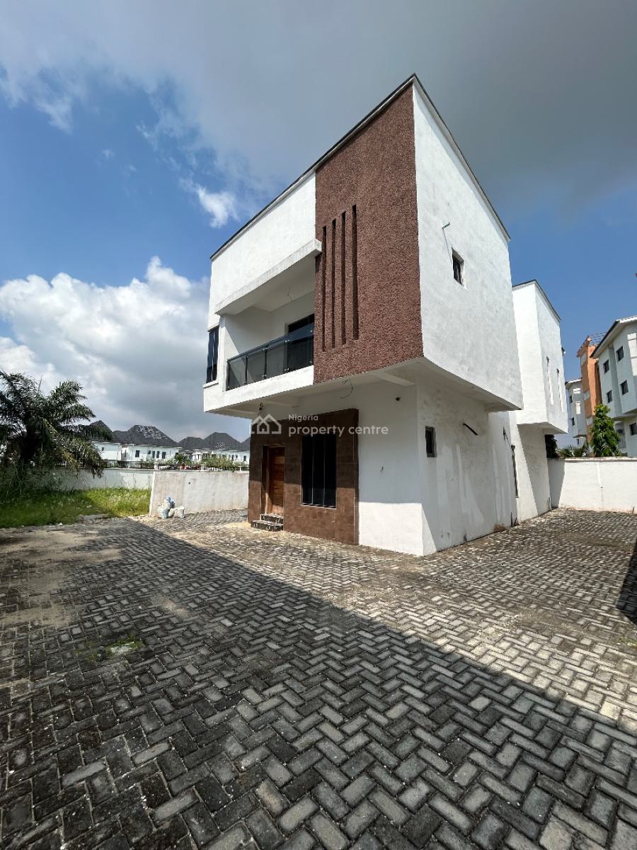 Newly Built 4 Bedroom Fully Detached Carcass Duplex with Bq, Lekki County, Ikota, Lekki, Lagos, Detached Duplex for Sale