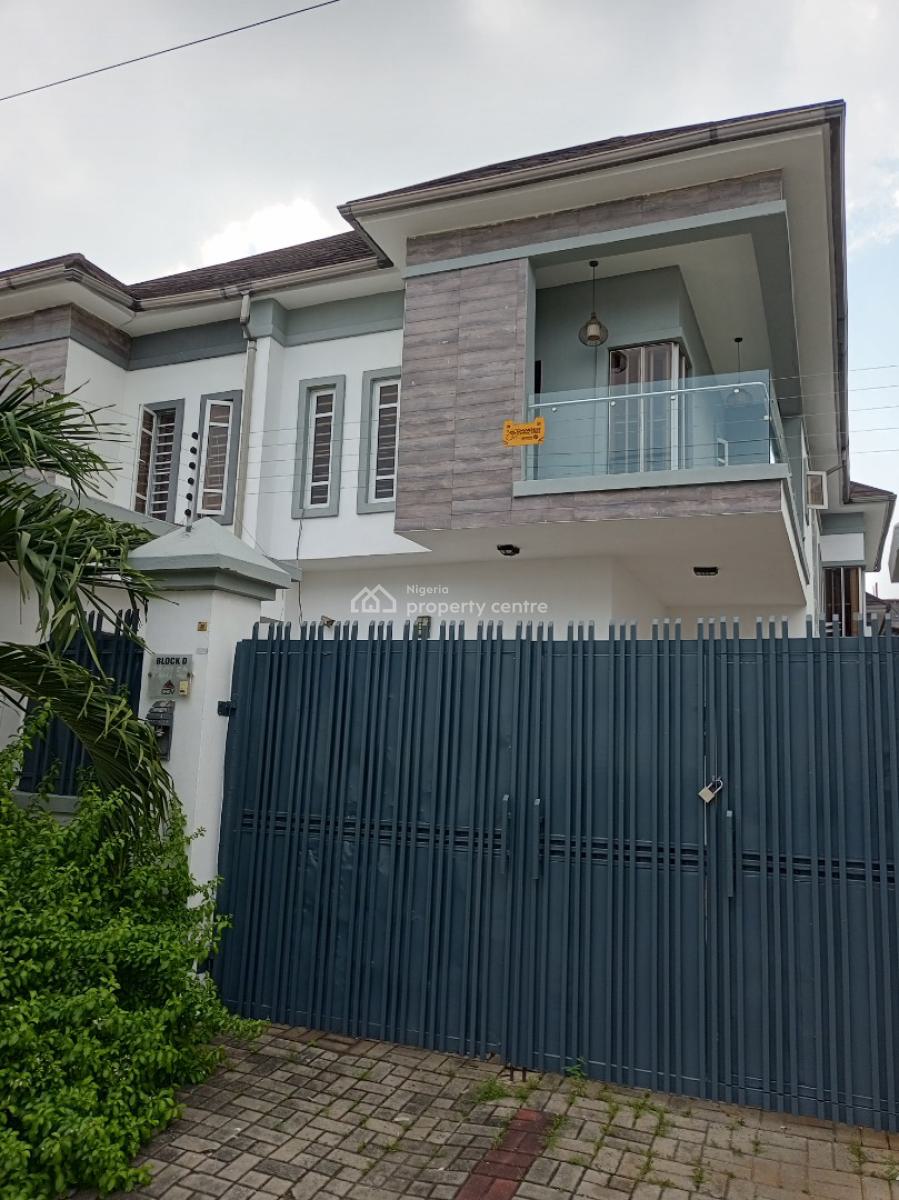 Sharp 4 Bedroom with Bq in an Executive Estate, Ologolo, Lekki, Lagos, Semi-detached Duplex for Rent