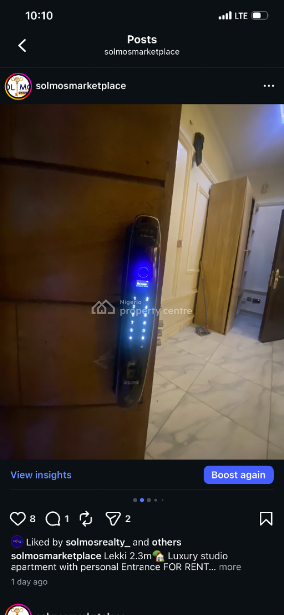 Specious Studio Apartment with Personal Entrance, Oral Estate, Lekki, Lagos, Self Contain (single Rooms) for Rent