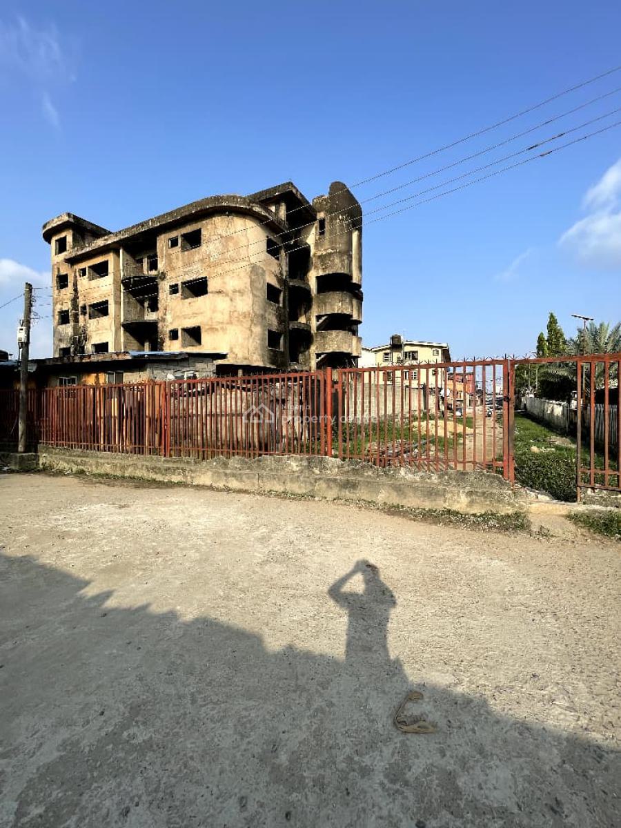Uncompleted Well Built Solid 3 Story Building Property with Penthouse, Surulere, Lagos, Block of Flats for Sale