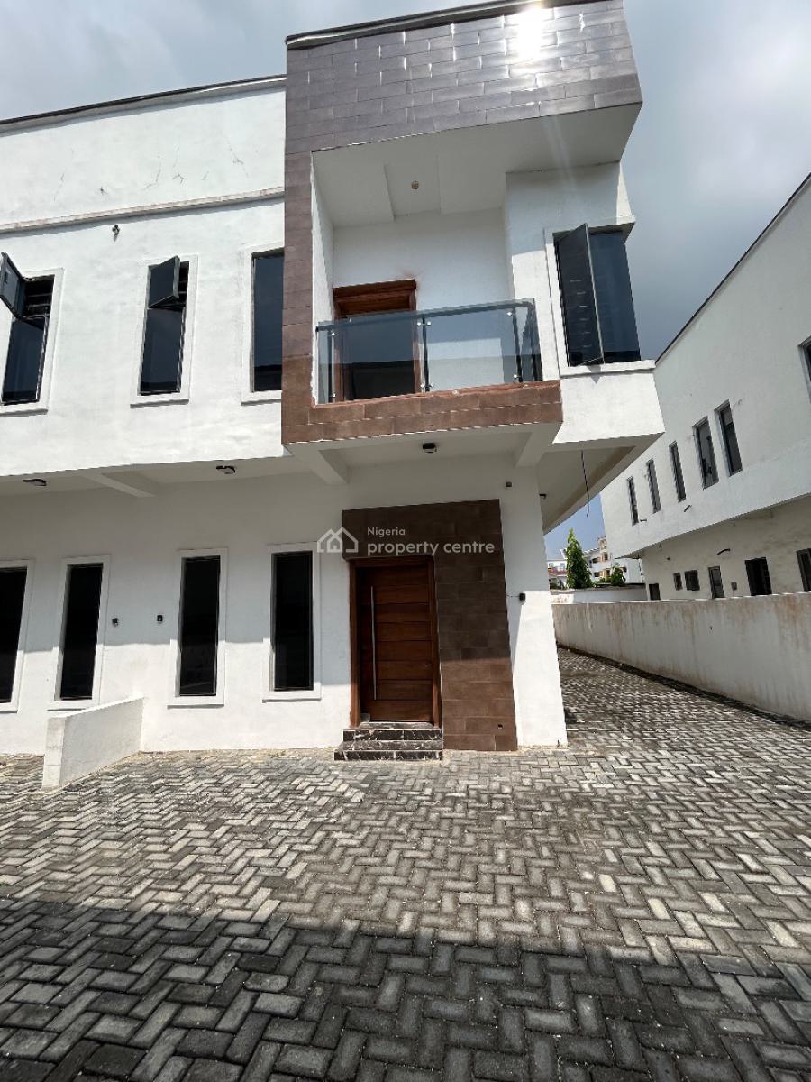 Newly Built 4 Bedroom Semi-detached Carcass Duplex with Bq, Lekki County, Ikota, Lekki, Lagos, Semi-detached Duplex for Sale