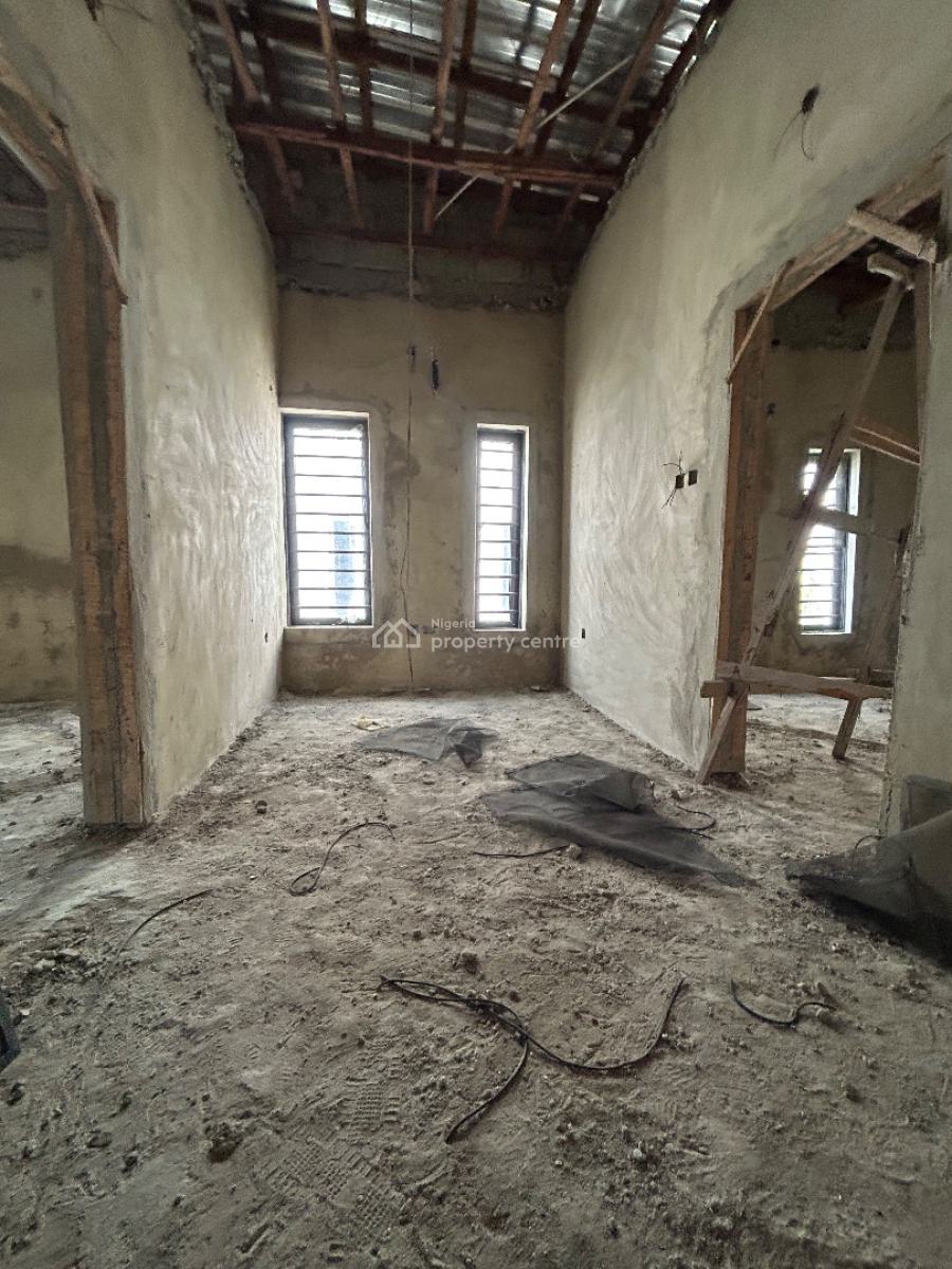 Newly Built 4 Bedroom Semi-detached Carcass Duplex with Bq, Lekki County, Ikota, Lekki, Lagos, Semi-detached Duplex for Sale