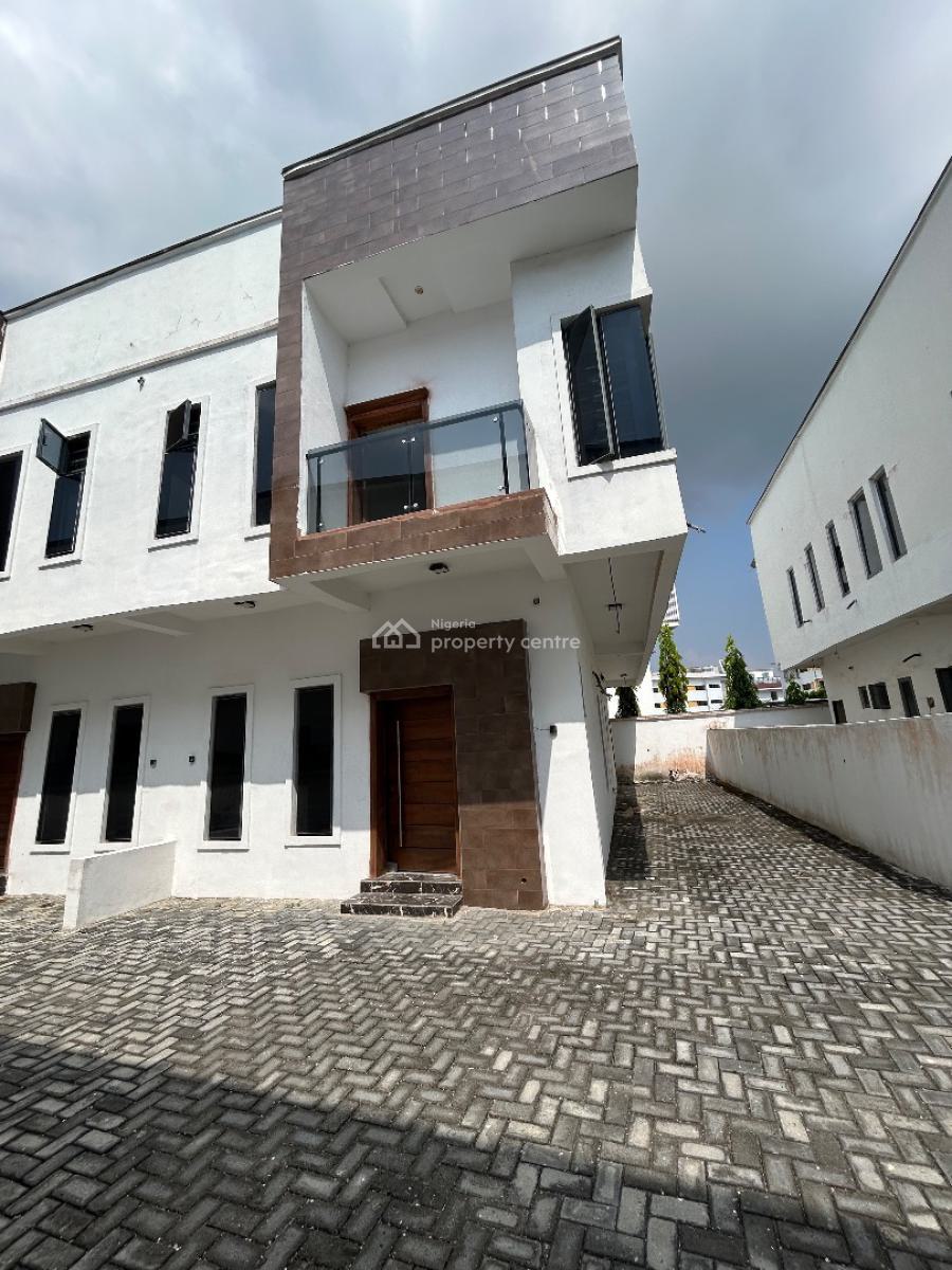 Newly Built 4 Bedroom Semi-detached Carcass Duplex with Bq, Lekki County, Ikota, Lekki, Lagos, Semi-detached Duplex for Sale