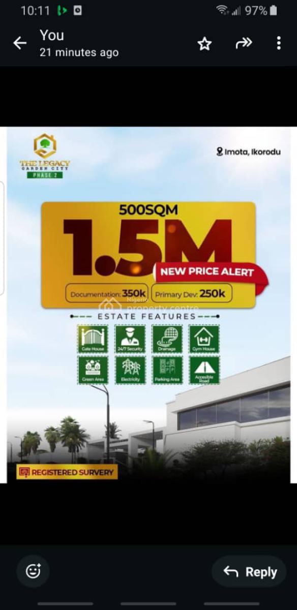 Land in a Fast Developing Estate, Ikorodu, Lagos, Land for Sale