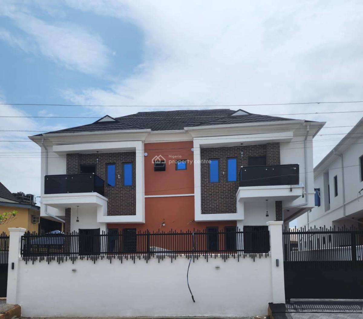 Brand New 4 Bedrooms Semi Detached Duplex with Bq, Surulere, Lagos, Semi-detached Duplex for Sale
