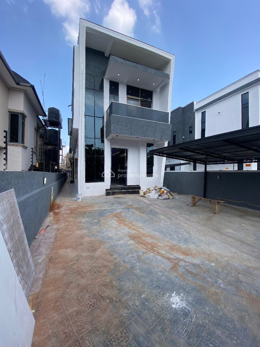 5-bedroom Fully Duplex with Bq, Swimming Pool, Sangotedo, Ajah, Lagos, Detached Duplex for Sale