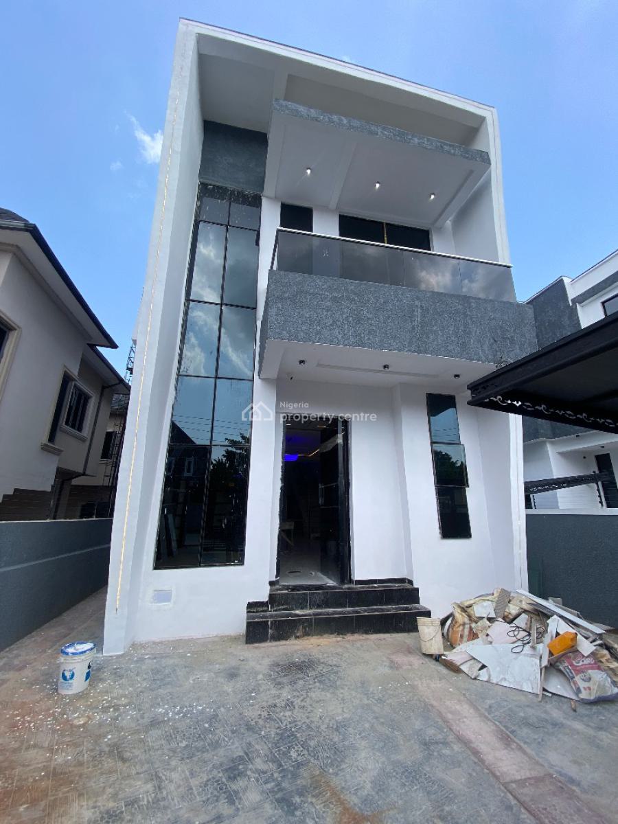 5-bedroom Fully Duplex with Bq, Swimming Pool, Sangotedo, Ajah, Lagos, Detached Duplex for Sale